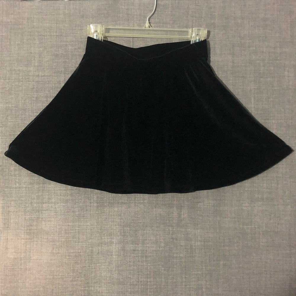 Black Velvet Circle Skirt